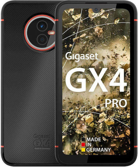 Gigaset GX4 PRO Dual SIM (6/128GB) Ανθεκτικό Smartphone Μαύρο