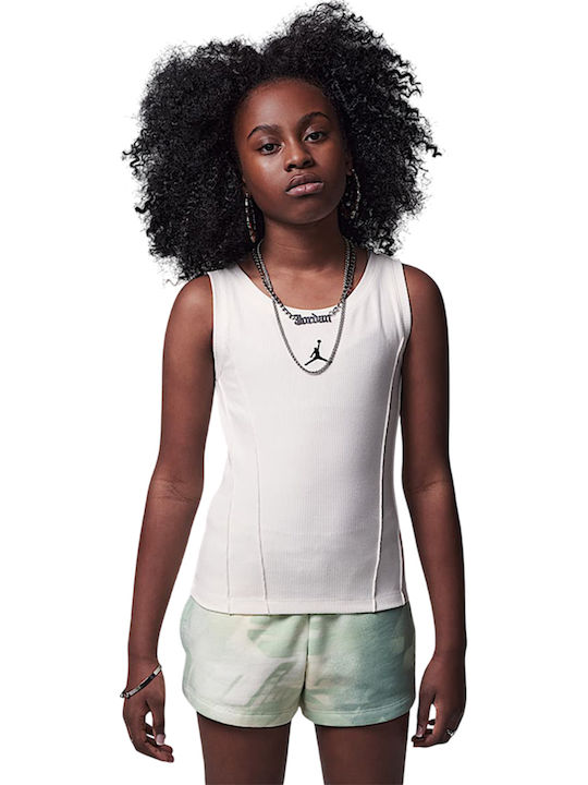 Kids' Shirt Sleeveless White Training Camp Pintuck