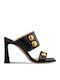 Mules with High Heel in Black Color