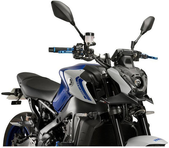 Puig Μπροστά Spoilers Μοτοσυκλέτας για Yamaha MT-09 Μαύρο