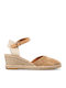 Damenplattformen im Espadrilles-Stil Beige