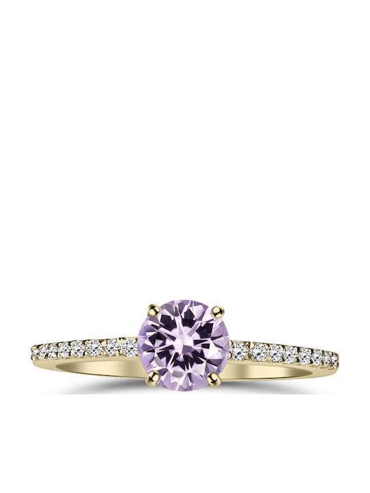 Chrilia Single Stone from Gold 9K