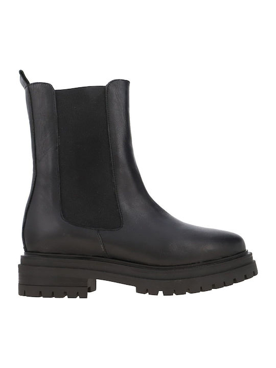 Kalogirou Leather Women's Ankle Boots Black