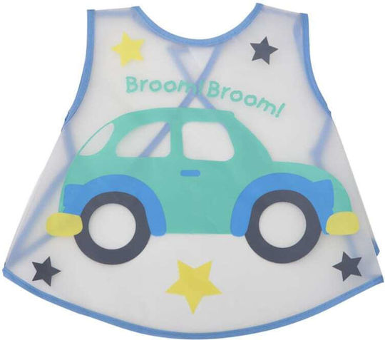 Cangaroo Meal Time Waterproof Bib Plastic with Button Blue for 24 m+