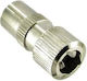 Metallischer TV-Mama-Stecker