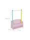 Relaxdays Cuiere pentru Copii Multi Hook cu cârlig Lemn Multicoloră 100.5x71x30εκ. 1buc
