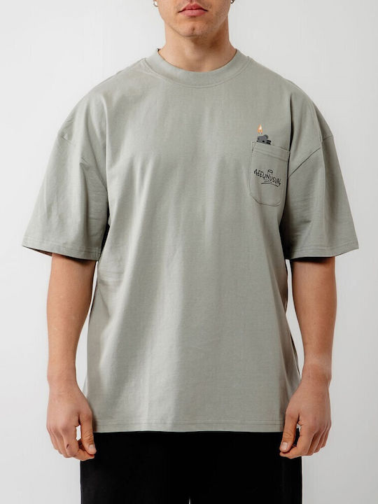 God Smokes T-Shirt Neutral Grau