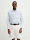 Long-sleeved Shirt Striped Sky Blue