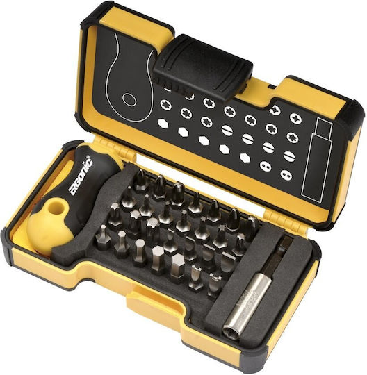 Set de Biți Felo 02073006 30 Piese Galben Negru