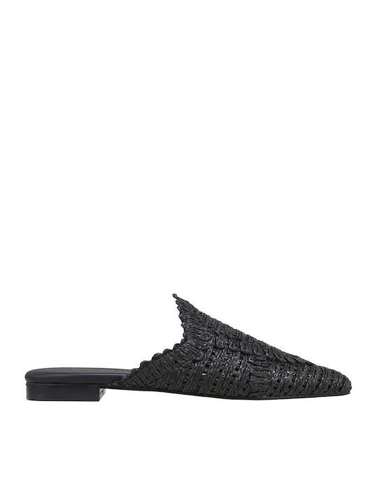 Flat Mules σε Μαύρο Χρώμα