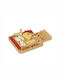Relaxdays Wooden Cheese Serving Platter 33x33cm