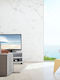 Stand TV cu Roți Alb L35xA80xÎ35cm