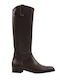 Leder Damenstiefel Braun