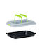 Relaxdays Stainless Steel Rectangular Baking Pan with Lid with Non-stick Coating 32.5x40.5cm
