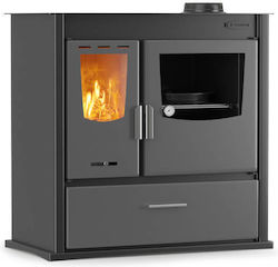 Thermiki Oțel Soba pe lemne cu Cuptor 12.1kW Gri Thermiki Oțel Soba pe lemne cu Cuptor 12.1kW Gri