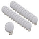 Stainless Steel Adhesive Hooks 24 Pieces Silver Holder for Robes Towels Keys