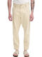 Men's Jeans Pants with Loose Tapered Fit Beige