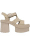 New Heights Platform TStrap Πέδιλα Μπεζ