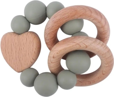 Cotton Baby Teething Bracelet made of Silicone for 6 m+