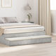 vidaXL Bed Drawer made of Wood Gray 140x36.5x16...