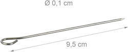 Set 50 Cocktailspieße Relaxdays Silber Edelstahl 9,5 cm Set 50 Cocktailspieße Relaxdays Silber Edelstahl 9,5 cm