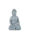 Figurină Decorativă Buddha Simbol Fericire Relaxare 18 X 10 X 8 Cm Gri Relaxdays