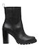 Leather Women's Ankle Boots Black