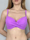 Bikini Σουτιέν D Cup Μωβ
