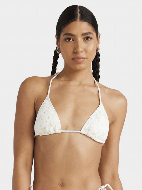 Triangle Bikini Top Whisper White Floral