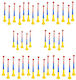 Set 40 Tricolor Vuvuzelas Stadionhörner Partys Events