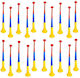 Set 20 Tricolor Vuvuzelas Stadium Horns Parties Events