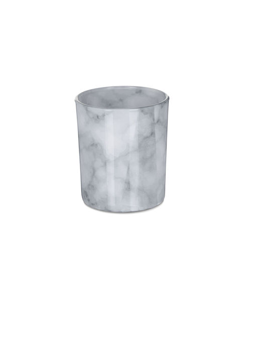 Set of 12 Candle Holders Gray Dimensions 8.5 x 7 cm Relaxdays