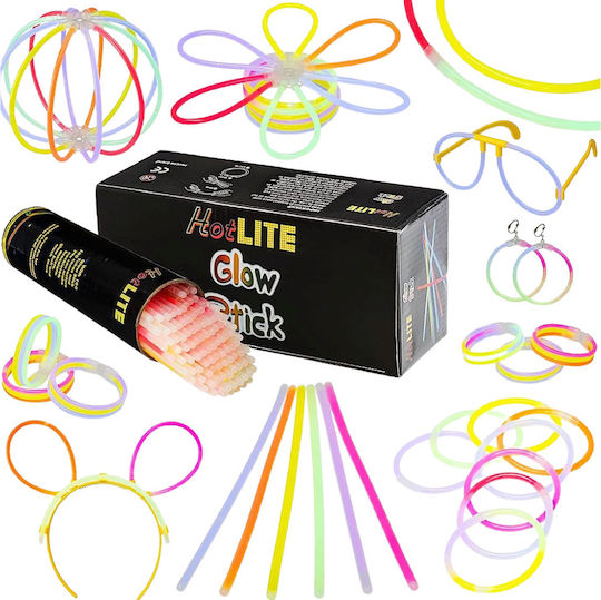 Hotlite Set Colorful Glow Sticks 100 Pieces 20 Cm