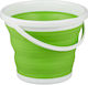10l Folding Bucket Green Relaxdays
