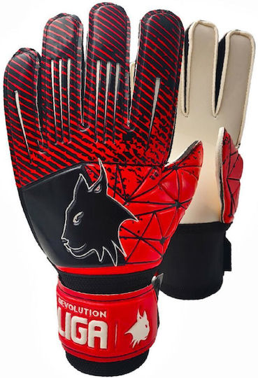 Liga Sport Torwarthandschuhe Erwachsene Schwarz