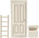 Elf Door Set 8x18cm