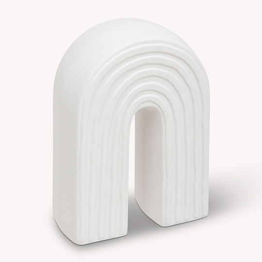Διακοσμητικό Χώρου 13.3x6.2x18 A-s Soleya 200808 White 13.3x6.2x18