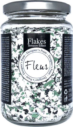 Πολύχρωμες Διακοσμητικές Νιφάδες 200gr Fleur Flakes Green-jasper 14045