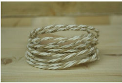 Ecru Jute-Spitze 3m
