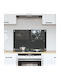 vidaXL Spătar Rectangular din Sticlă Gri Închis 80x50x0.6cm 42001242