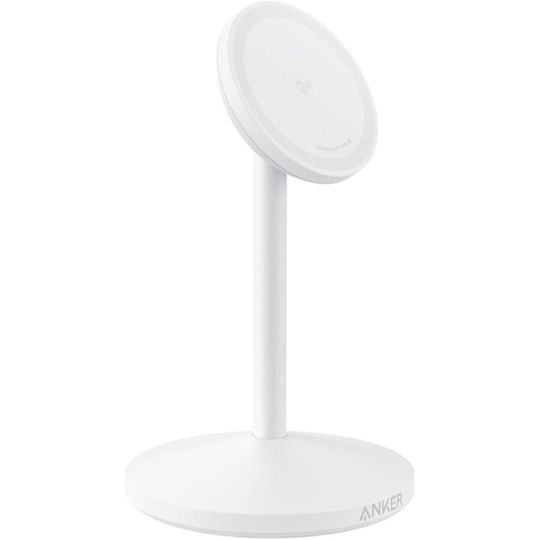 Anker Kabelloses Ladegerät (Qi Pad) und Kabel USB-C 15W Weißs (Maggo Stand)