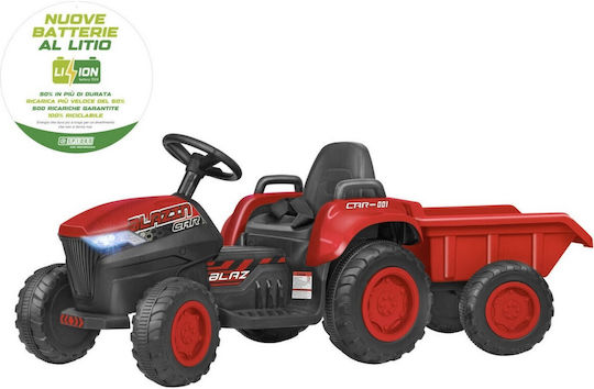 Tractor pentru copii Electric cu remorcă 12 volți Roșu