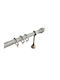 Frans Metallic Curtain Pole A1 Single Φ25mm 140cm White/Gold