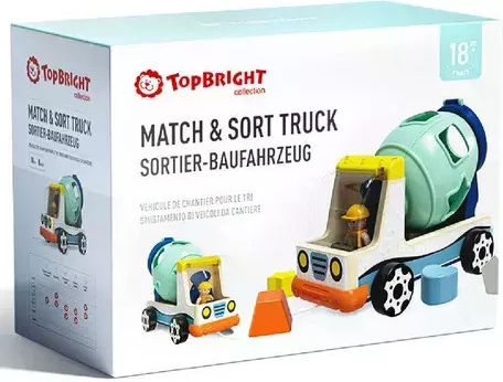 Top Bright Играчка за сортиране на форми Match & Sort за 18++ месеца