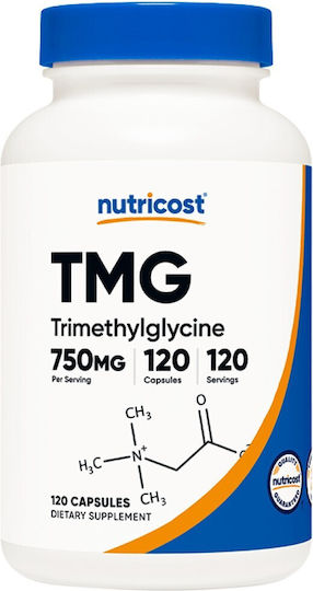 Nutricost TMG 750мг Специална Хранителна Добавка 120 Капсули