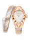 Women's Watch Battery with Pink Gold Stainless Steel Bracelet