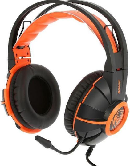 Somic G905 Over Ear Gaming Headset με σύνδεση 3.5mm Πορτοκαλί