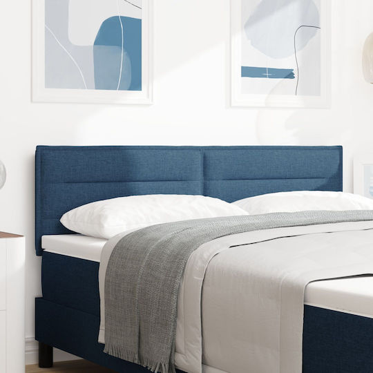 vidaXL Wooden Bed Headboard Blue 144x128cm