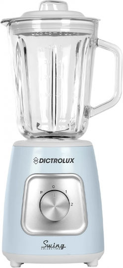 DictroLux Μπλέντερ με Γυάλινη Κανάτα 1.5 lt 1000W Γαλάζιο 060194