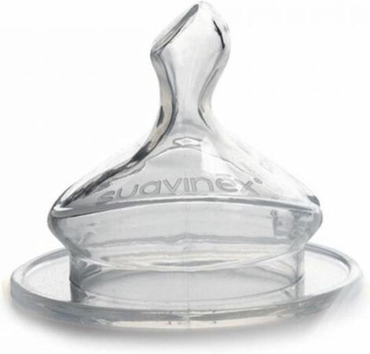 Suavinex Silicone Baby Bottle Teats Medium Flow for 6+ months 2pcs